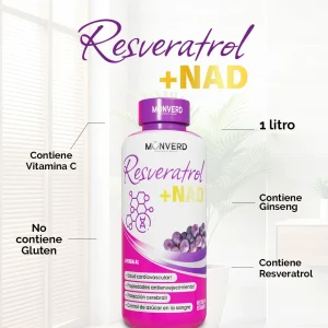 Resveratrol + NAD - Jarabe 1 Litro (Monverd)