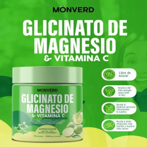 Glicinato de Magnesio + Vitamina C – 350 gramos (Monverd)