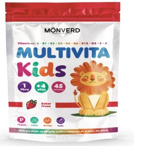Multivita Kids – Fresa 450 gramos (Monverd)
