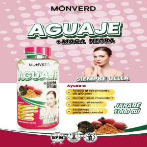 Aguaje + Maca Negra - Jarabe 1 Litro (Monverd)