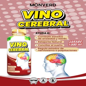 Vino Cerebral - Jarabe 1 Litro (Monverd)