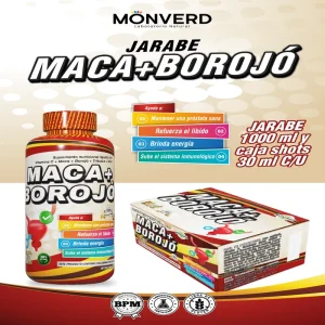 Maca + Borojó - Jarabe 1 Litro (Monverd)