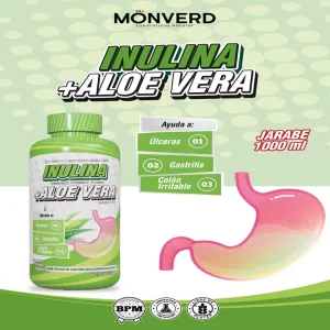 Inulina + Aloe Vera - Jarabe 1 Litro (Monverd)