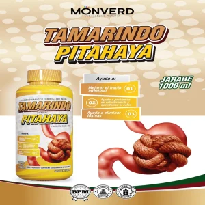 Tamarindo + Pitahaya - Jarabe 1 Litro (Monverd)