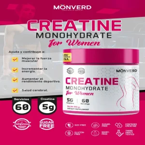 Creatina Monohidratada For Women - 300 gramos (Monverd)