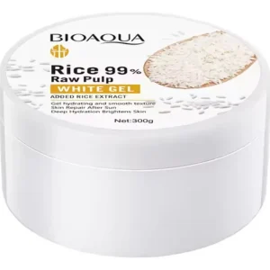 Gel de Arroz 99% (Rice Raw Pulp White Gel) (Hidratante & Aclarante) – 300 gramos (Bioqua)