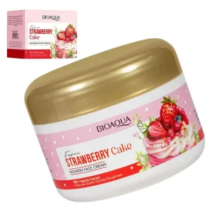 Crema Facial Hidratante de Fresa - Strawberry Cake – 100 gramos (Bioaqua)
