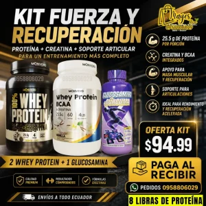 KIT FITNESS 2 PROTEINA 4LB + 1 GLUCOSAMINA