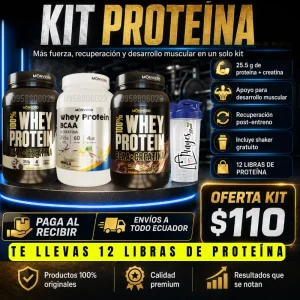KIT FITNESS 3 PROTEINAS + SHAKER